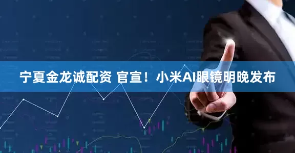 宁夏金龙诚配资 官宣！小米AI眼镜明晚发布